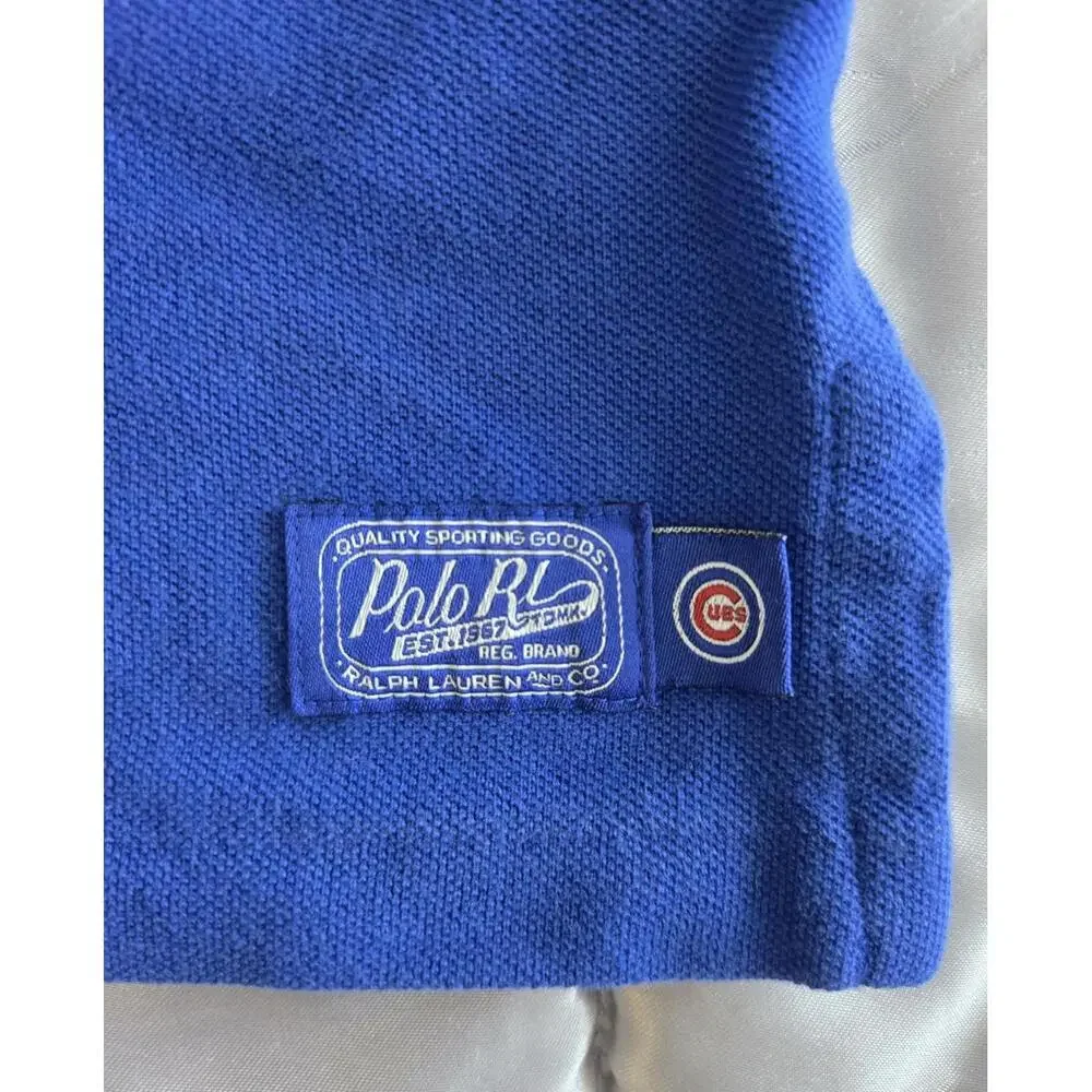 Polo Ralph Lauren MLB Collection Chicago Cubs Polo T-Shirt Blue Short Sleeve M